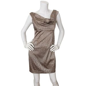 Black Halo Leopard Dress New With Tags